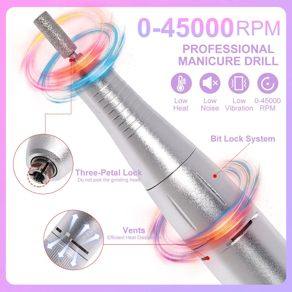 Professional Rechargeable Electric Nail Drill