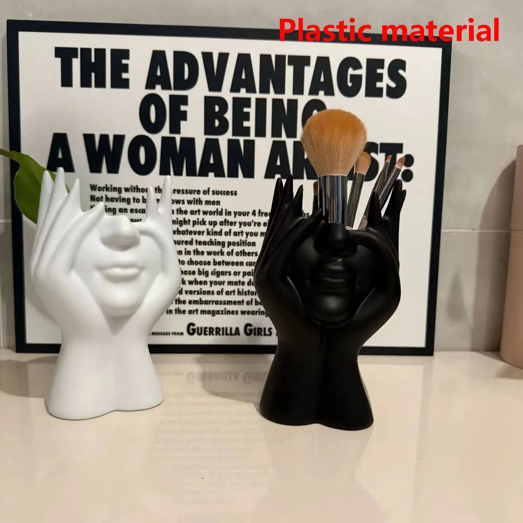 Face Design Makeup Brush Holder