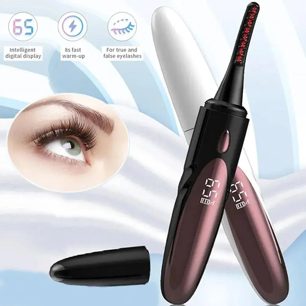 USB Rechargeable Heated Eyelash Curler with 4 Heat Modes
