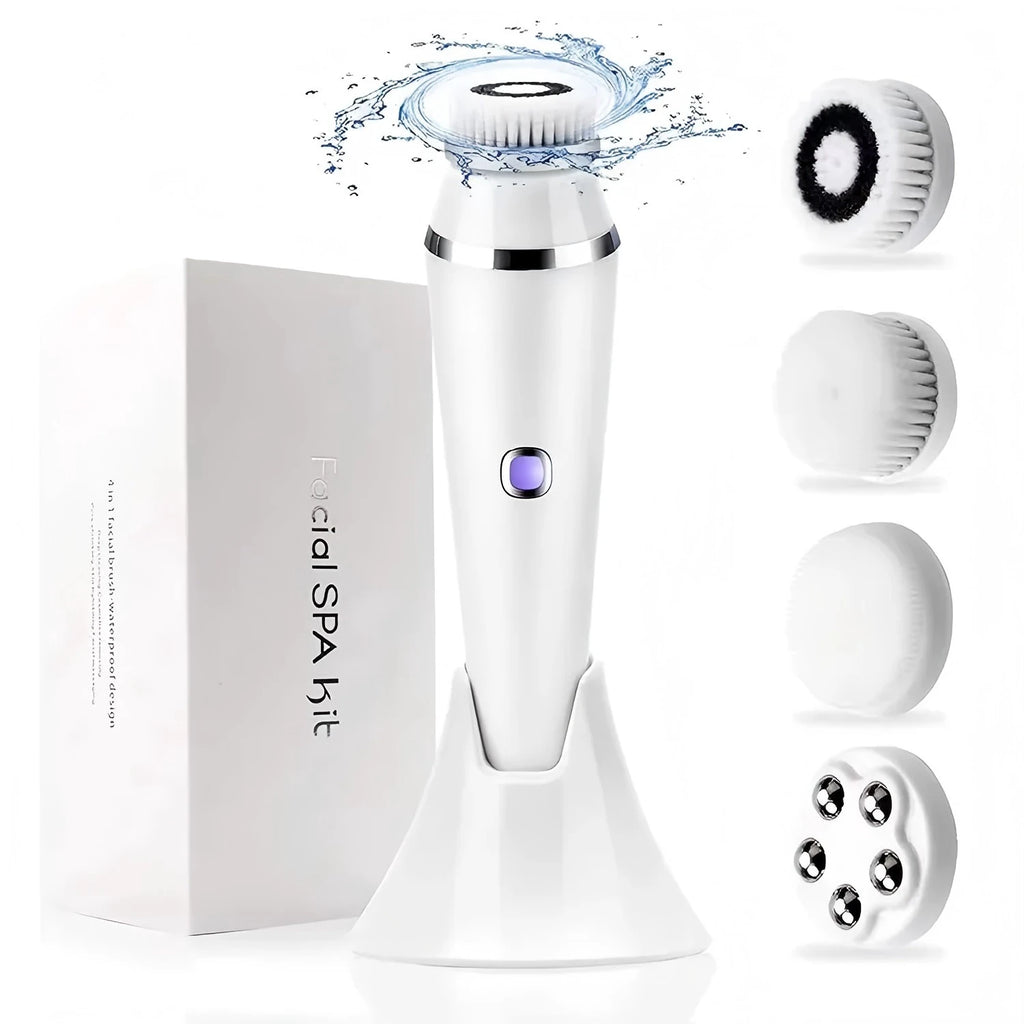 4-in-1 Waterproof Facial Cleansing Brush