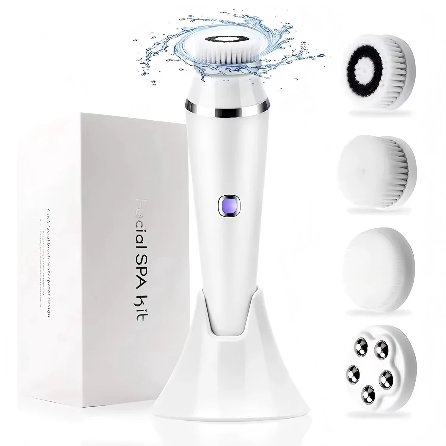 4-in-1 Waterproof Facial Cleansing Brush
