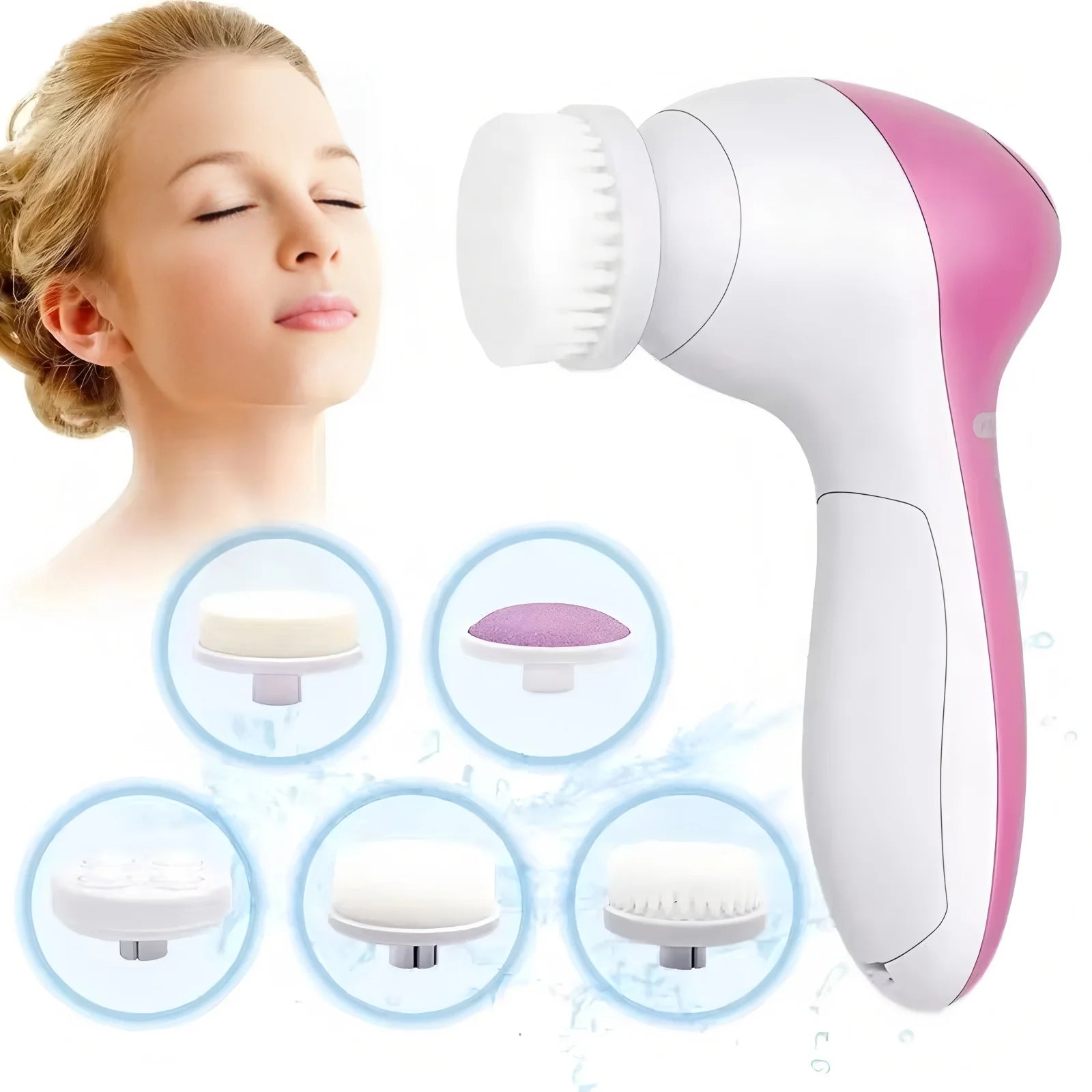 5-in-1 Electric Facial Cleansing Brush