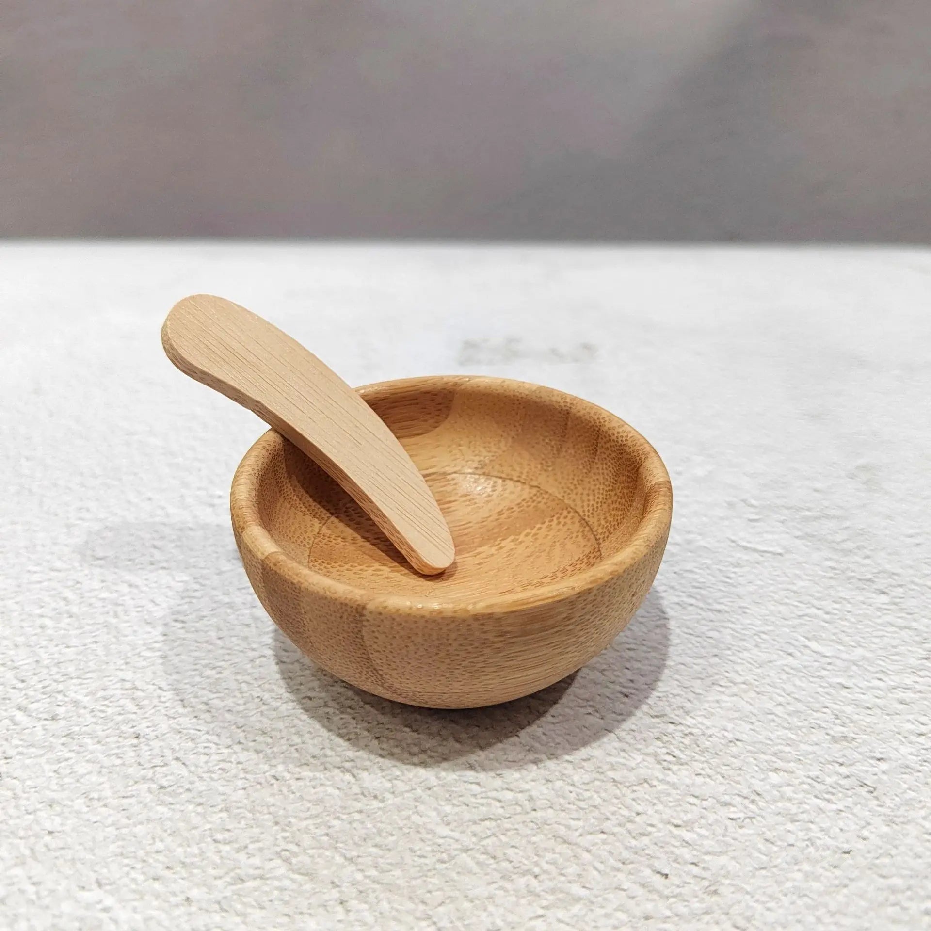 Mini Bamboo Face Mask Mixing Bowl Set