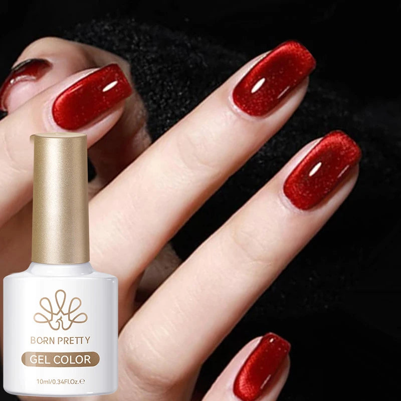 Black Glass Cat Eye Gel Polish