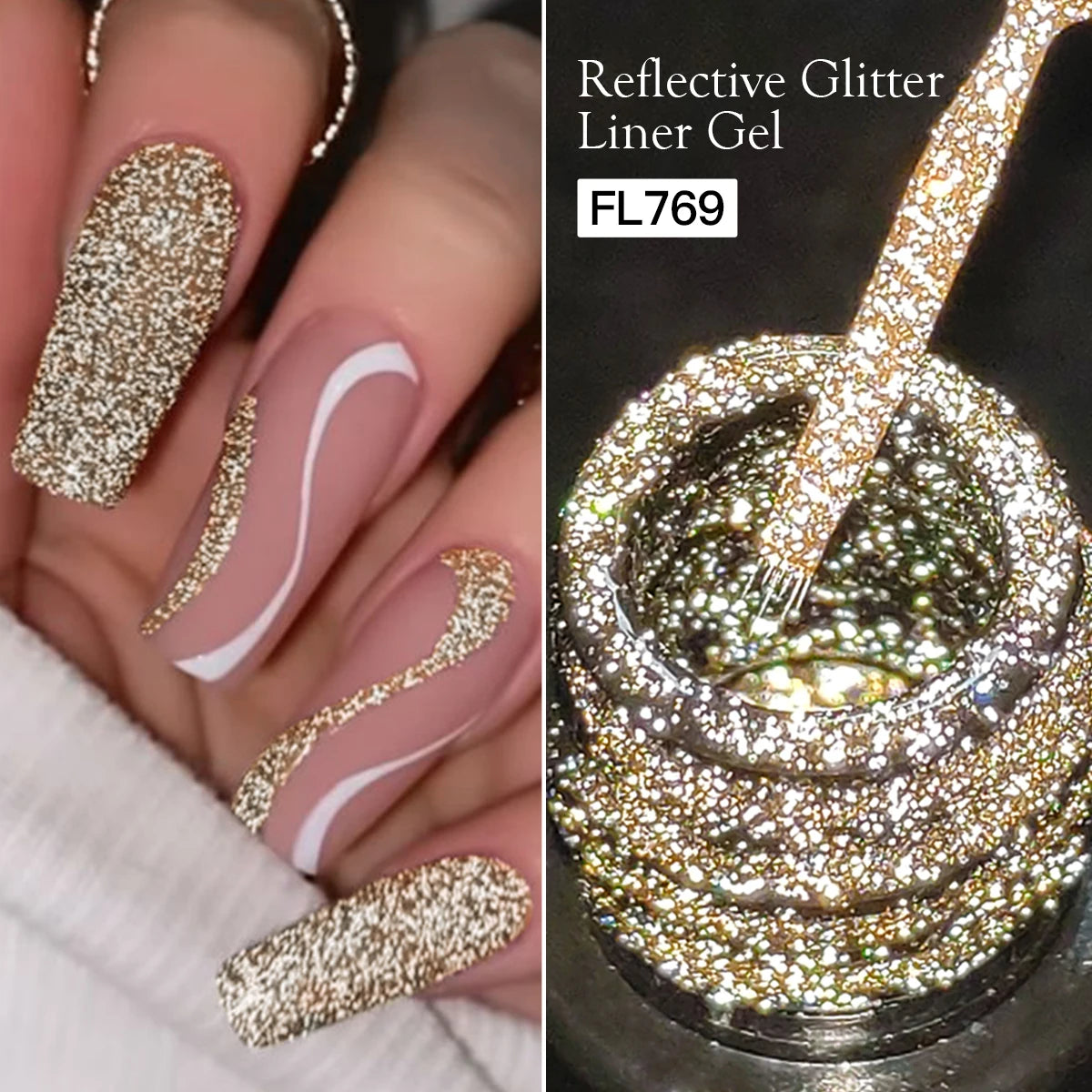 Reflective Glitter Liner Gel