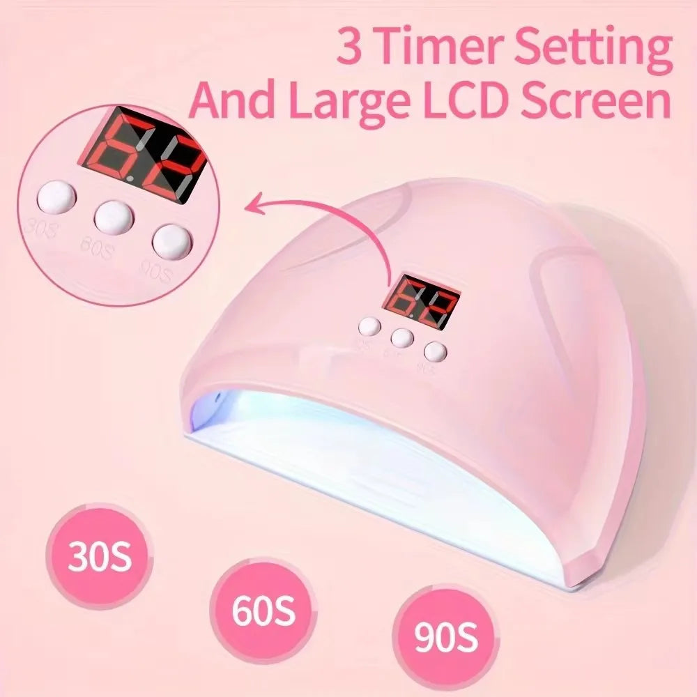 Electric Nail Drill & UV LED Nail Lamp Kit