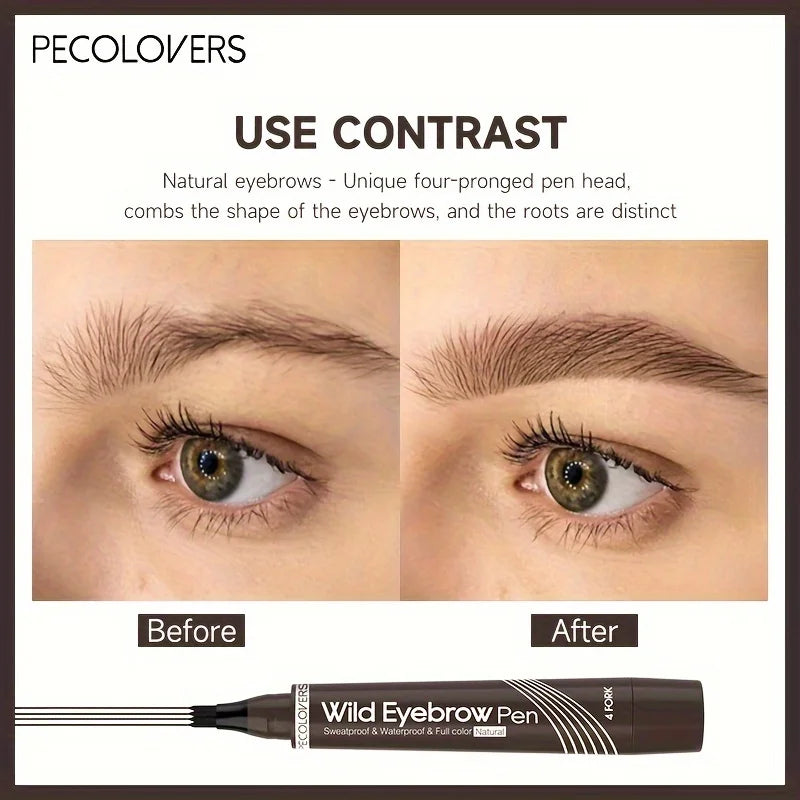 4-Fork Tip Eyebrow Pen
