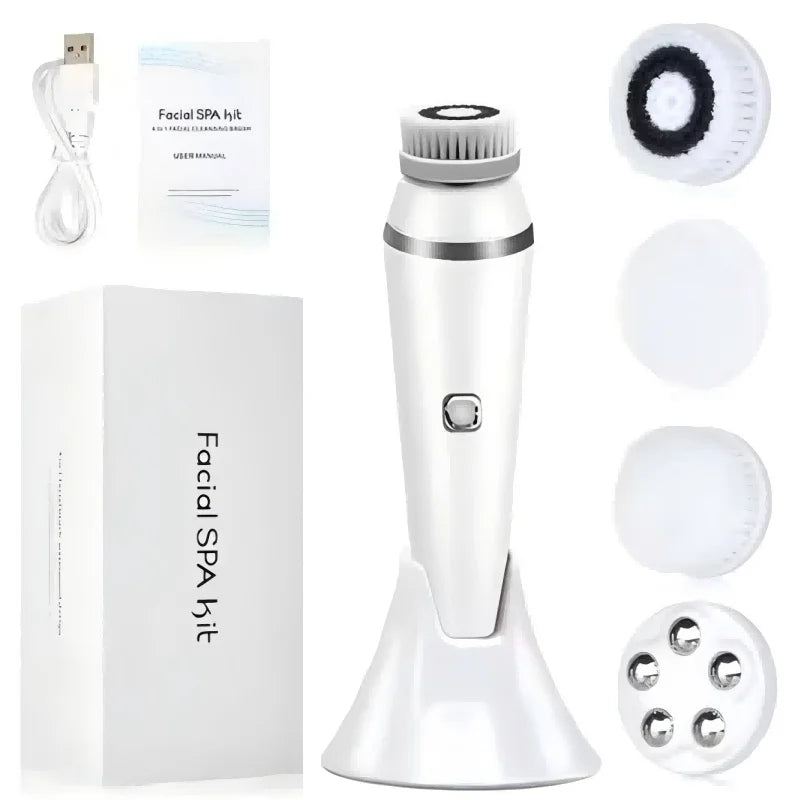 4-in-1 Waterproof Facial Cleansing Brush
