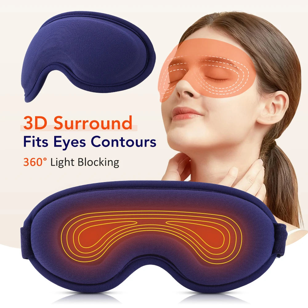 Electric Heated Eye Massager with 3D Vibration