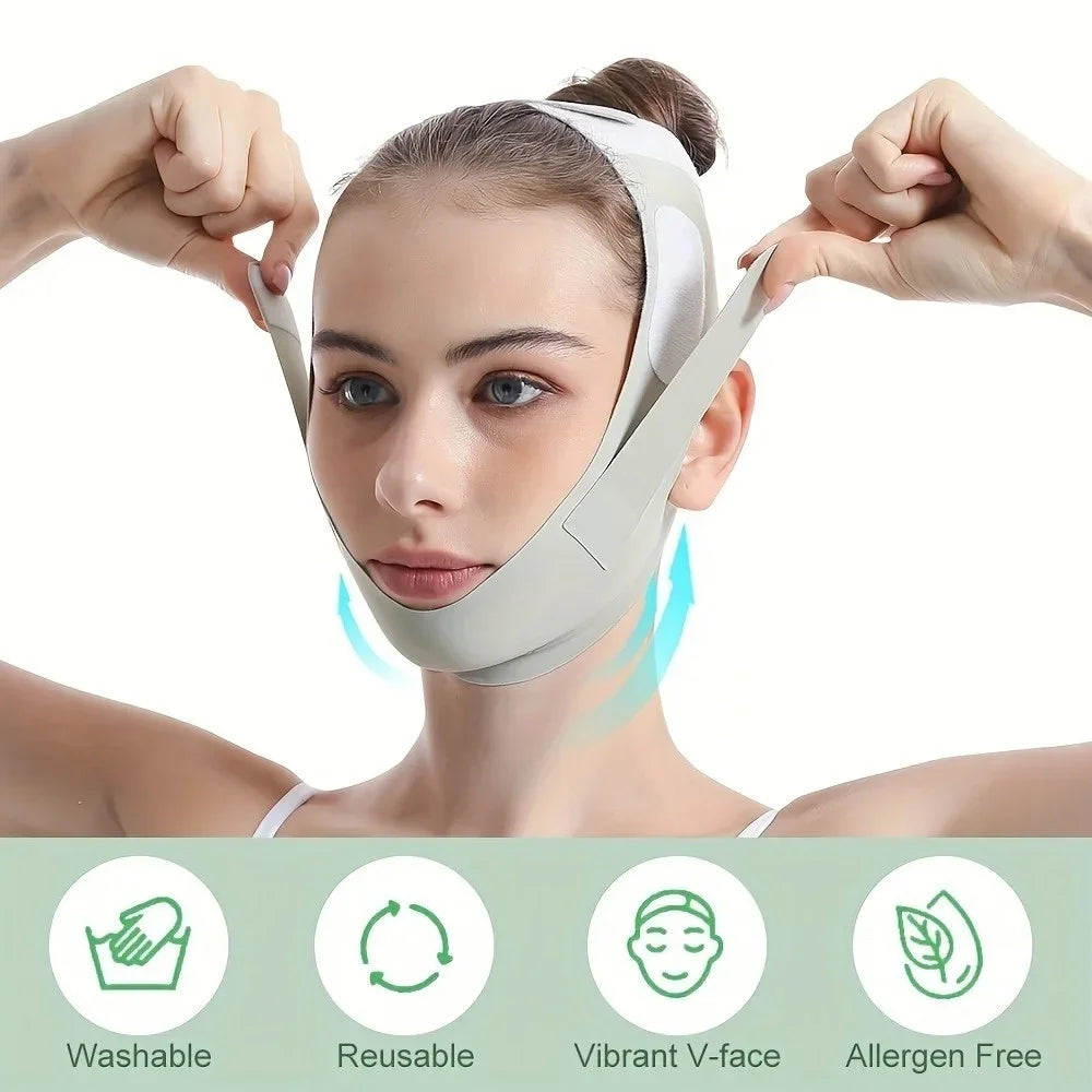 Reusable V-Line Face Support Mask