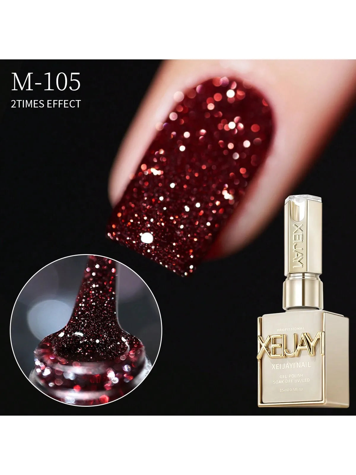 Broken Diamond Glitter Gel Polish