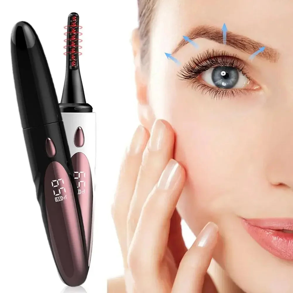 USB Rechargeable Heated Eyelash Curler with 4 Heat Modes