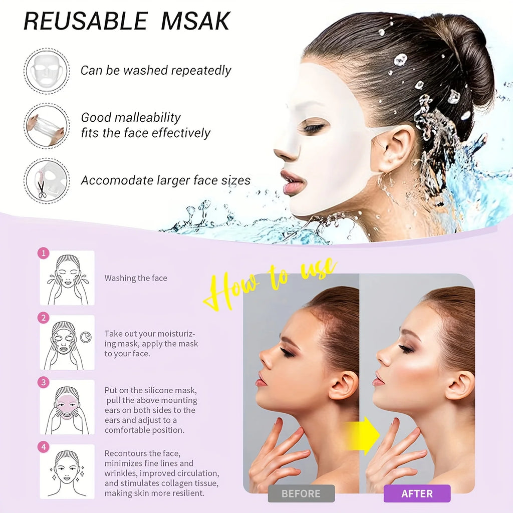 Reusable 3D Silicone Facial Mask
