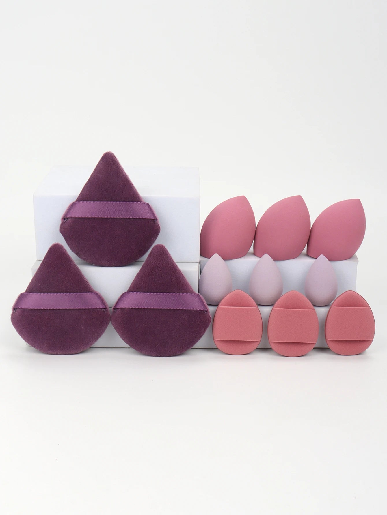 12-Piece Makeup Sponge & Powder Puff Set