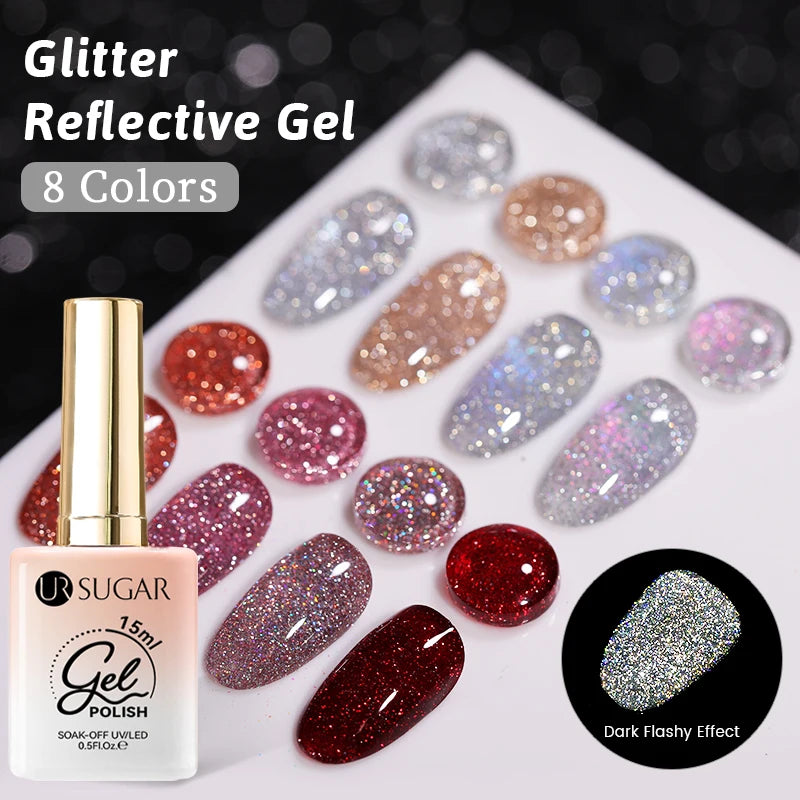 Reflective Glitter Gel Polish