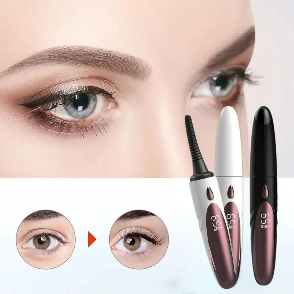 USB Rechargeable Heated Eyelash Curler with 4 Heat Modes