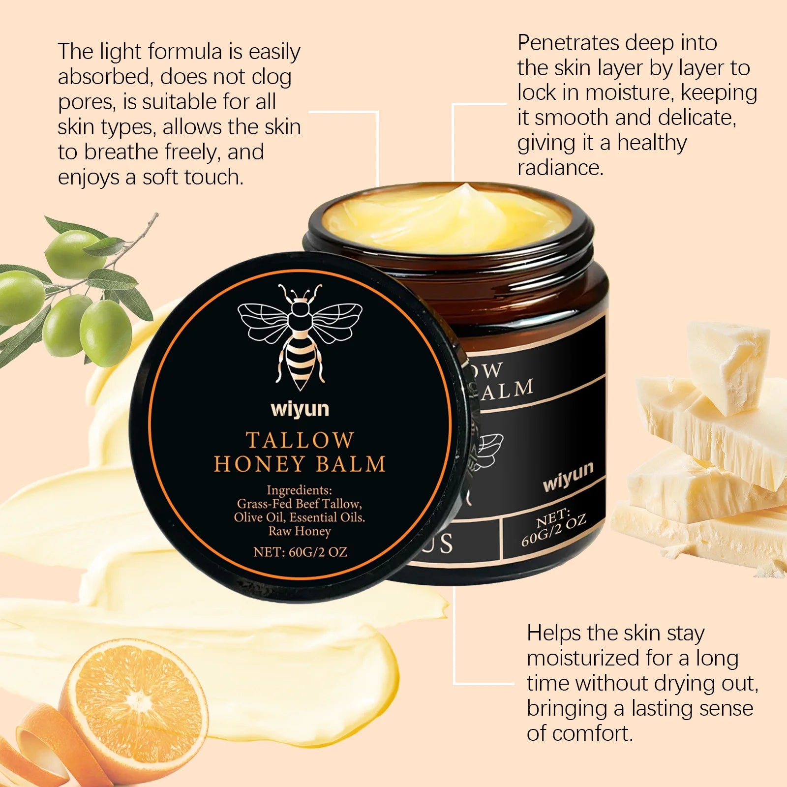 Honey & Tallow Nourishing Balm