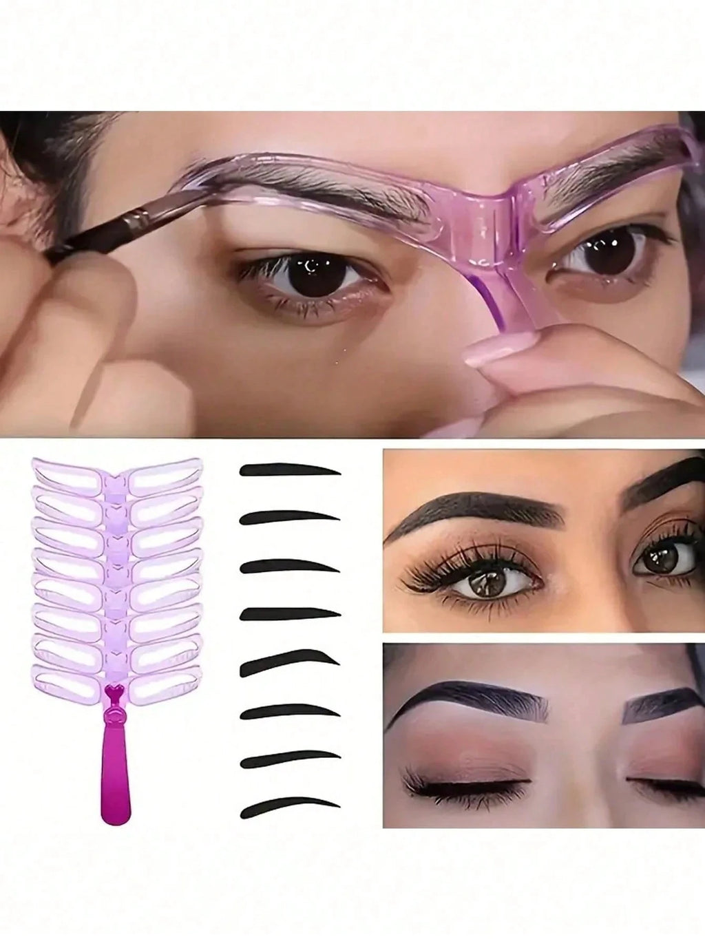 Reusable Eyebrow Stencil Kit