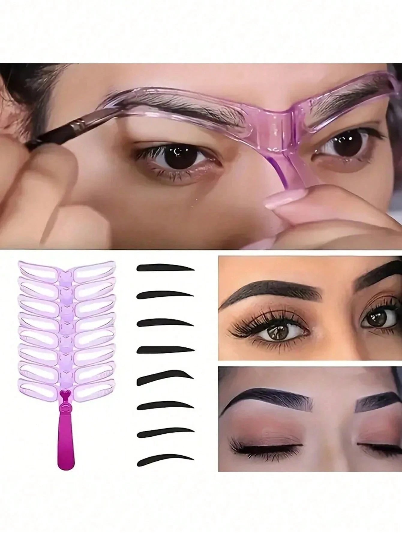 Reusable Eyebrow Stencil Kit