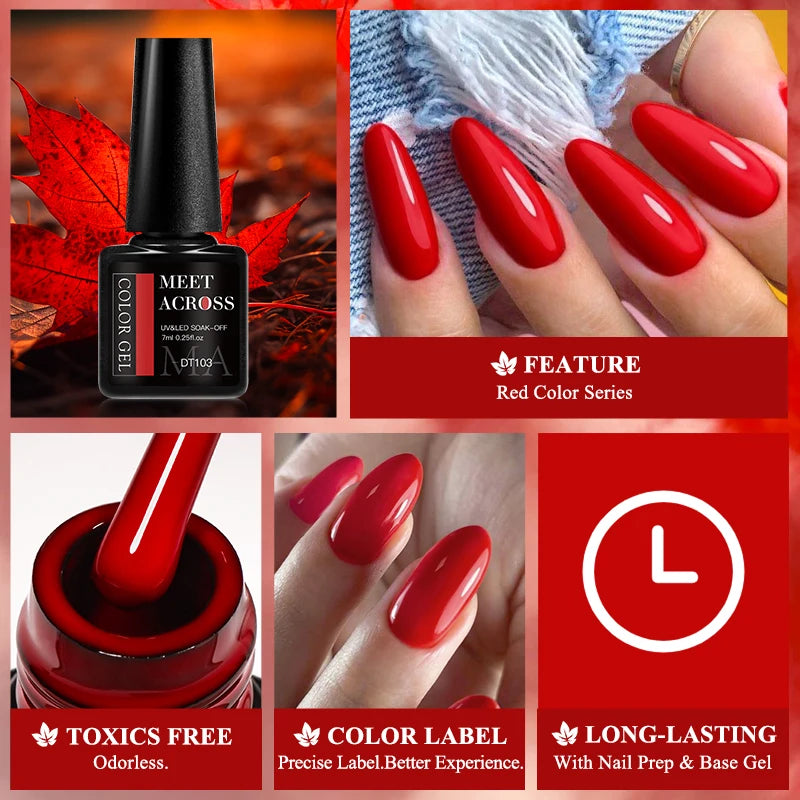 Crystal Red Gel Polish
