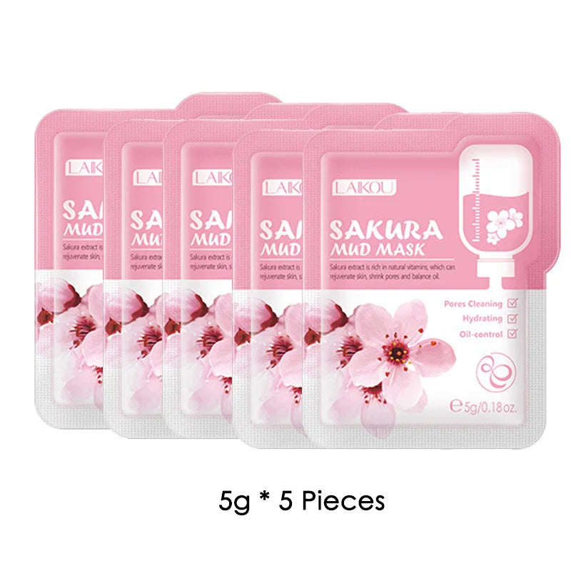 Eggplant Purifying Clay Face Mask Set (5-Pack)