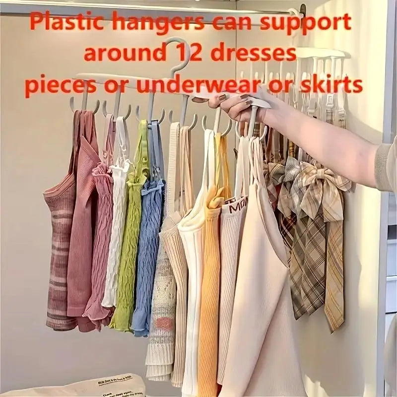 12-Hook Rotating Closet Organizer Hanger