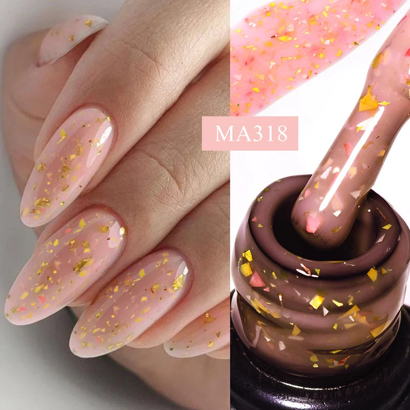 Glitter Rubber Base Gel