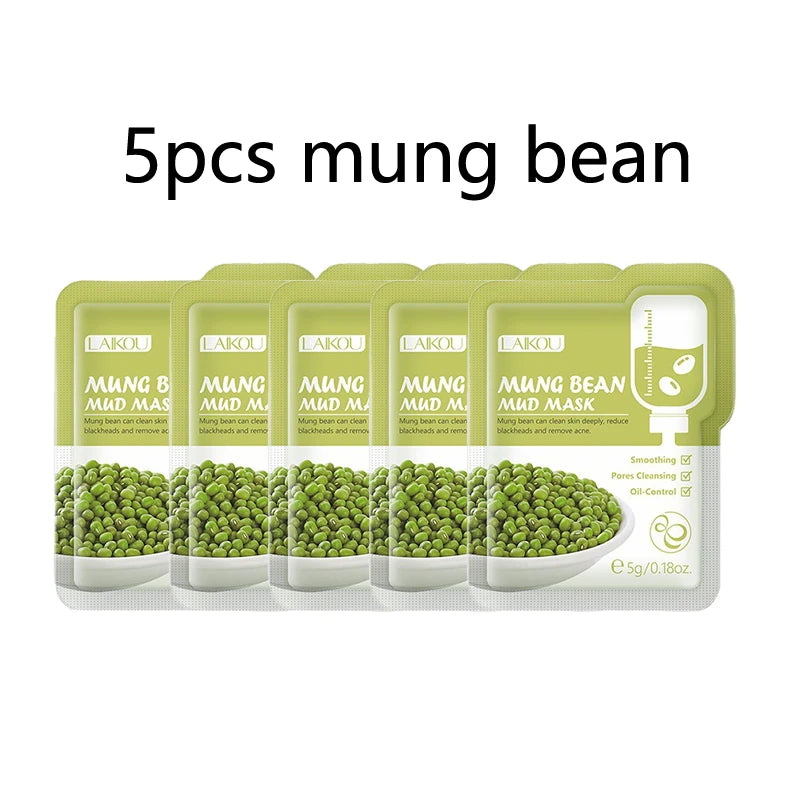 Eggplant Purifying Clay Face Mask Set (5-Pack)