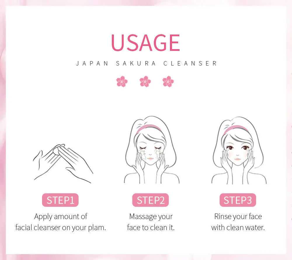 Sakura Brightening Facial Cleanser (50g)