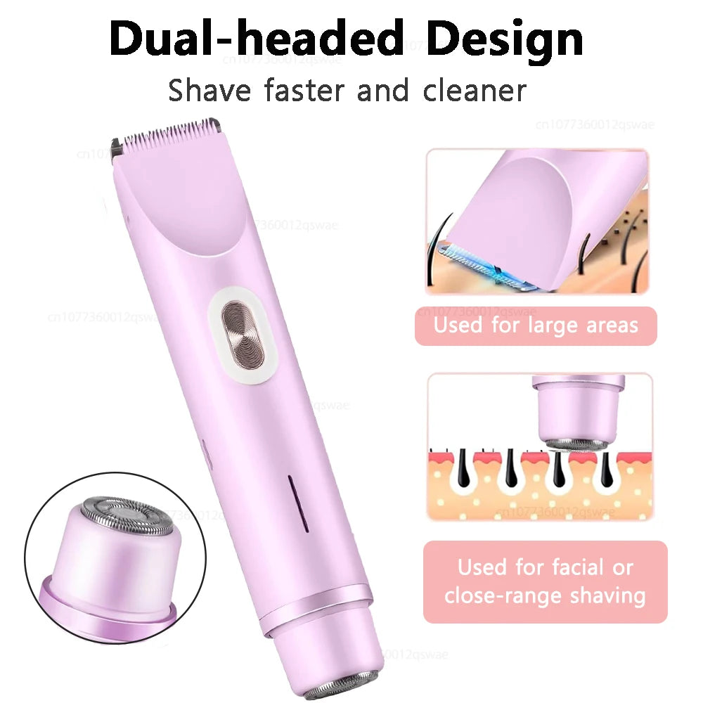 Dual-Head Electric Women's Body Trimmer