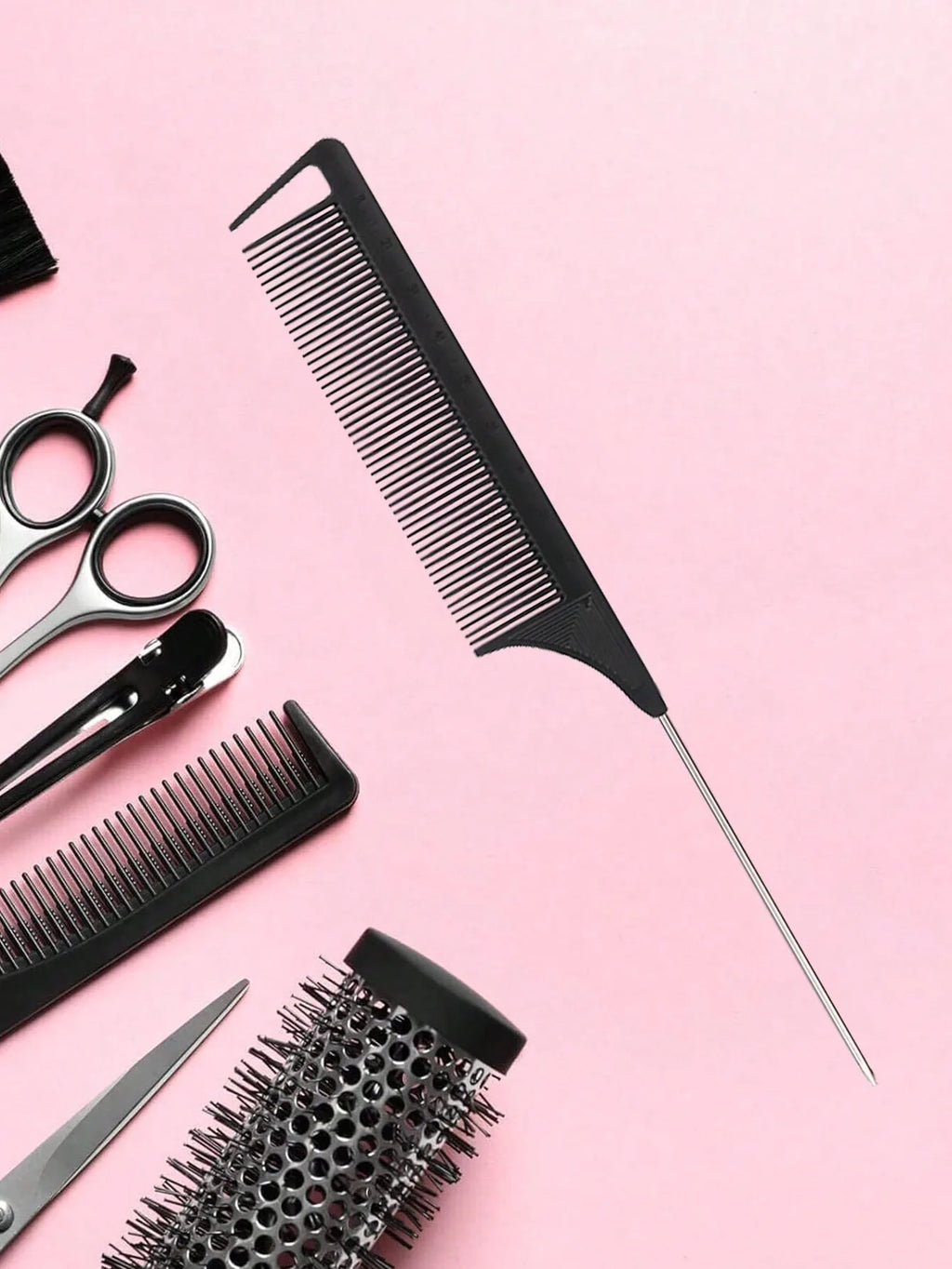 Stainless Steel Rat Tail Comb