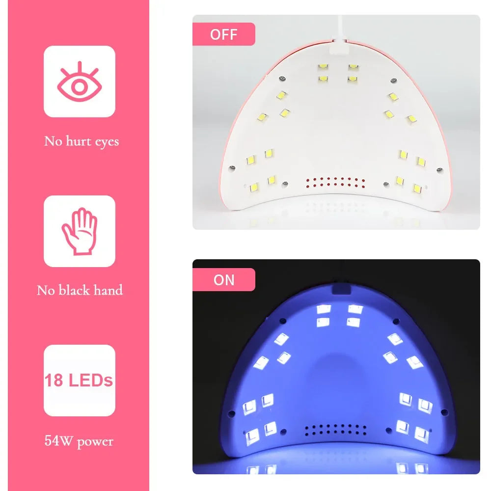 LULAA UV LED Nail Lamp with Eye Protection