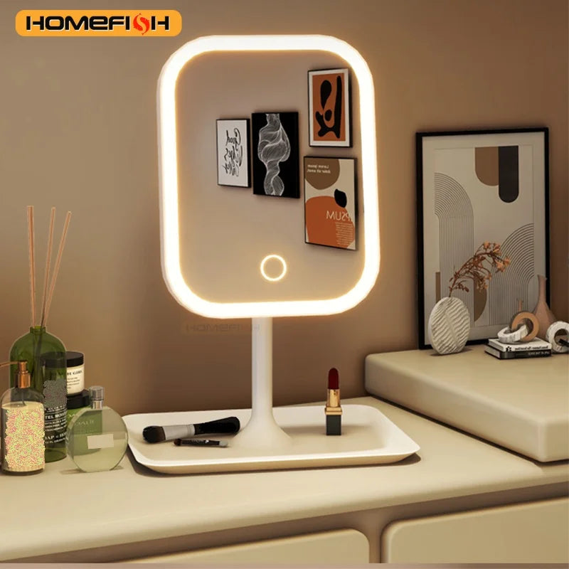 LED Vanity Makeup Mirror with 3 Color Lighting