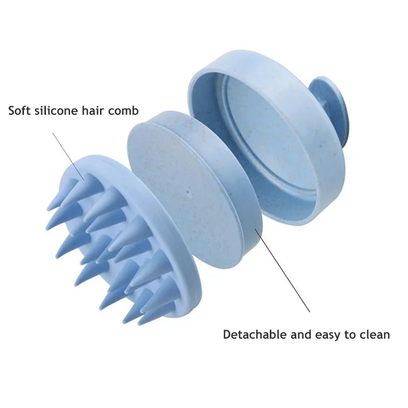 2-in-1 Silicone Scalp Massager & Shampoo Brush