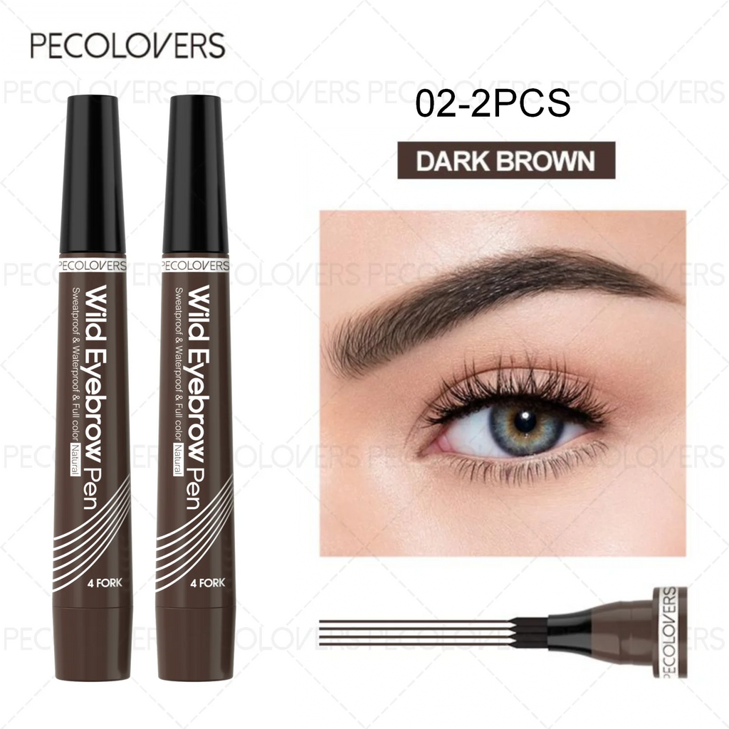 4-Fork Tip Eyebrow Pen