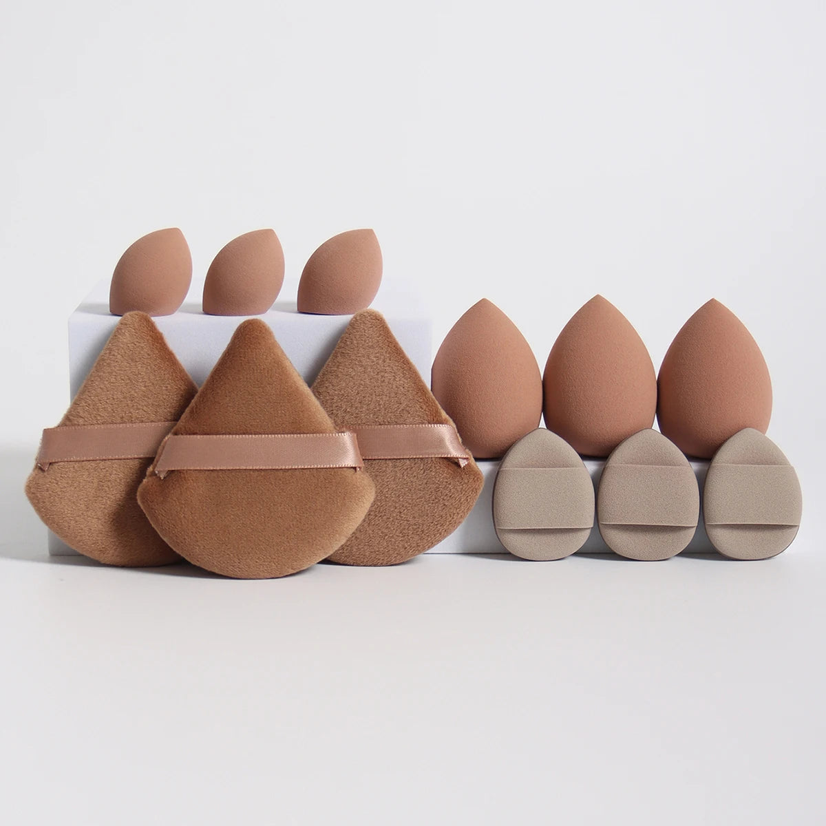 12-Piece Makeup Sponge & Powder Puff Set