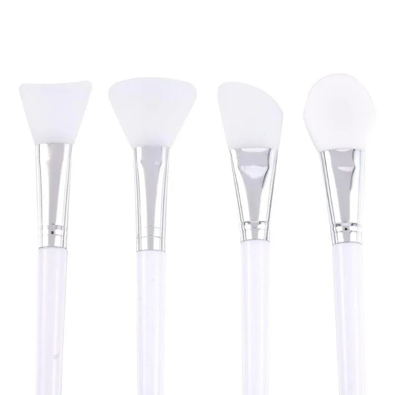 4-Piece Silicone Facial Mask Brush Set
