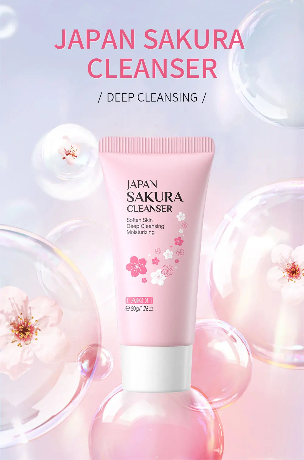 Sakura Brightening Facial Cleanser (50g)