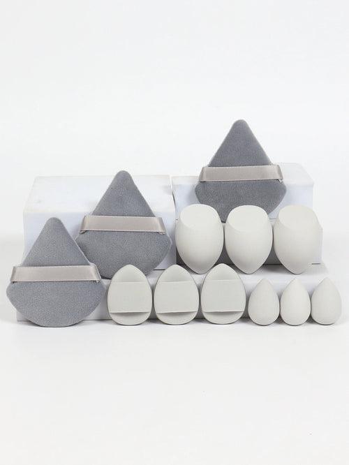 12-Piece Makeup Sponge & Powder Puff Set