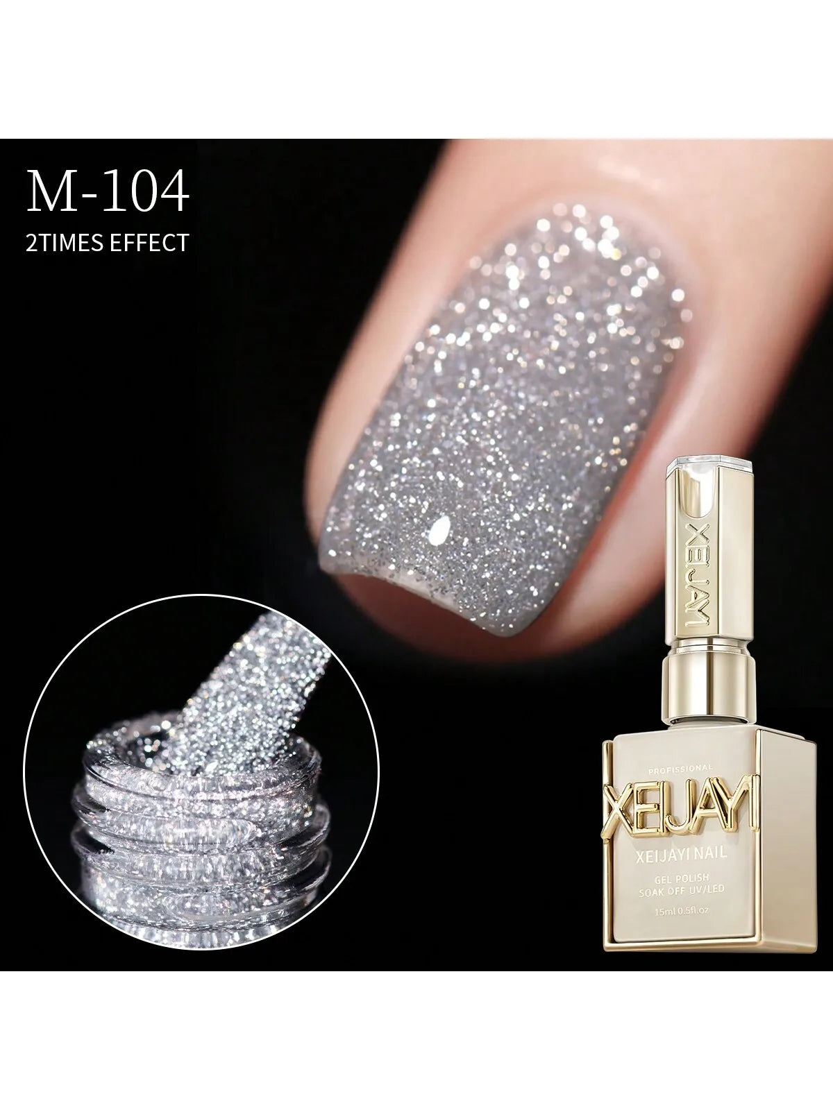 Broken Diamond Glitter Gel Polish