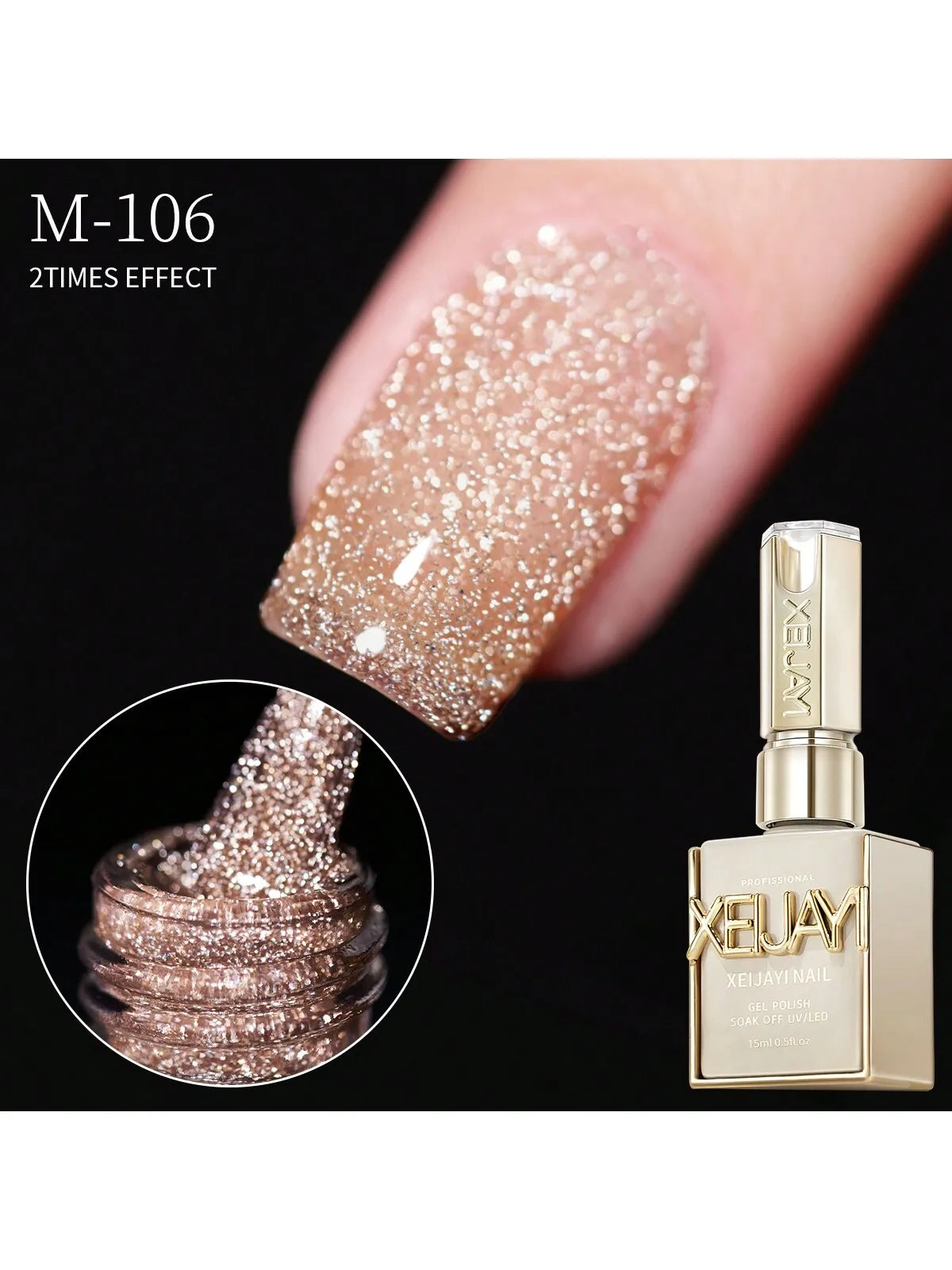 Broken Diamond Glitter Gel Polish