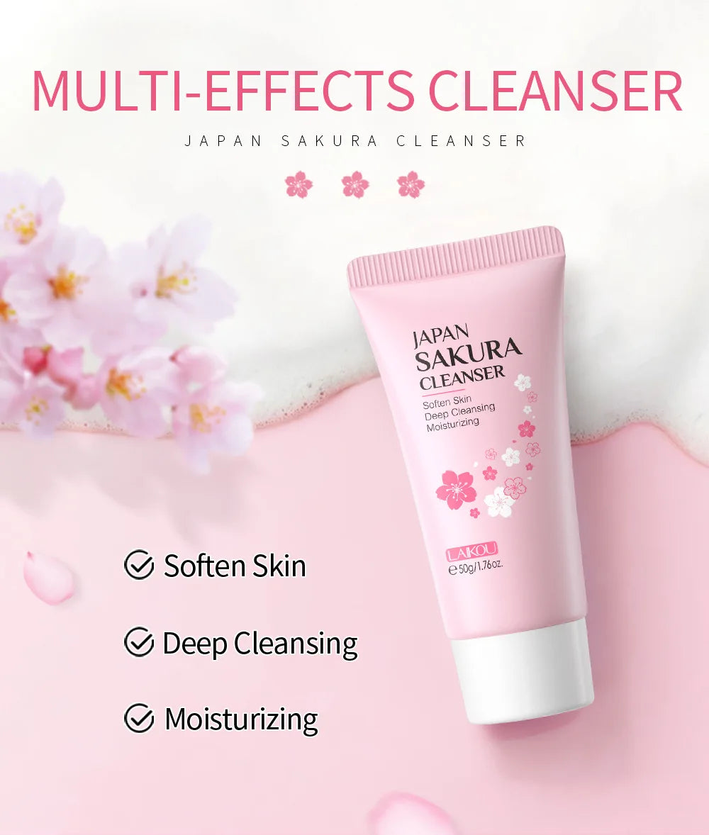 Sakura Brightening Facial Cleanser (50g)