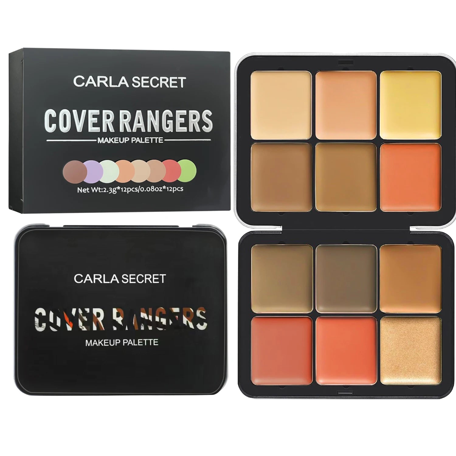 12-Color Face Palette