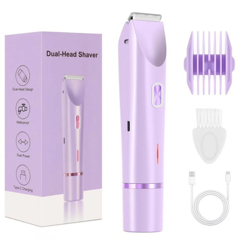 Dual-Head Electric Women's Body Trimmer