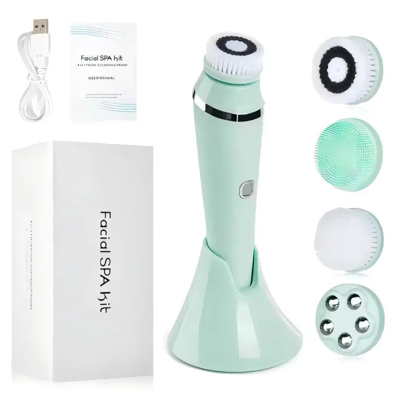 4-in-1 Waterproof Facial Cleansing Brush
