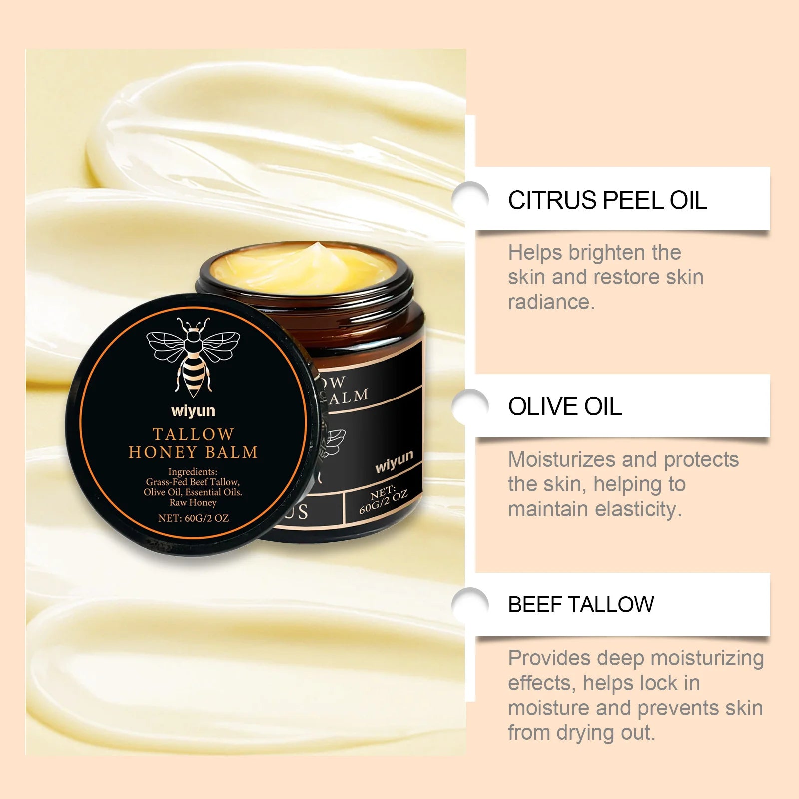 Honey & Tallow Nourishing Balm