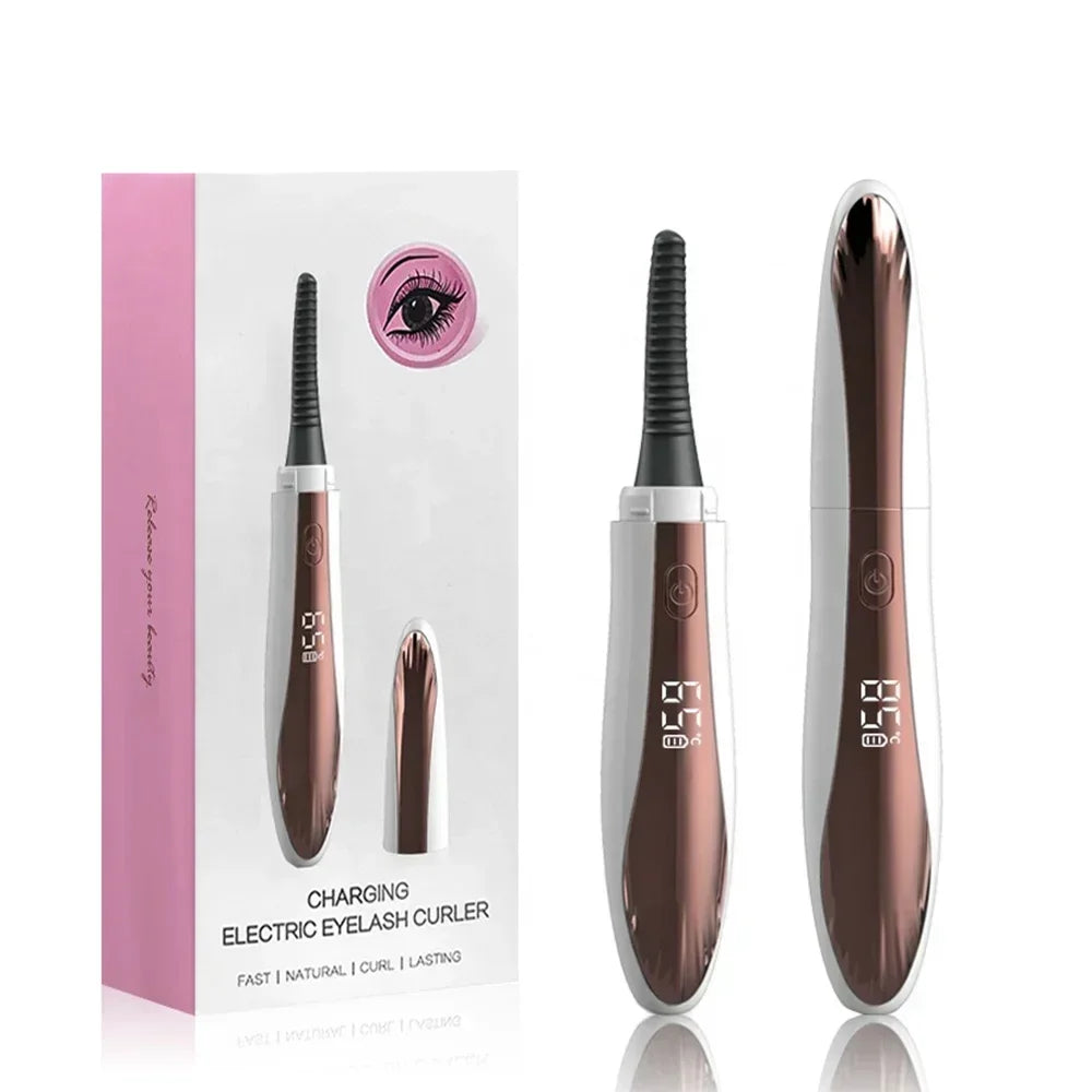 USB Rechargeable Heated Eyelash Curler with 4 Heat Modes