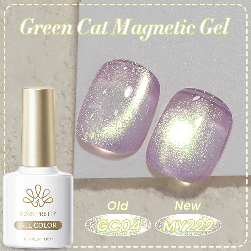 Black Glass Cat Eye Gel Polish