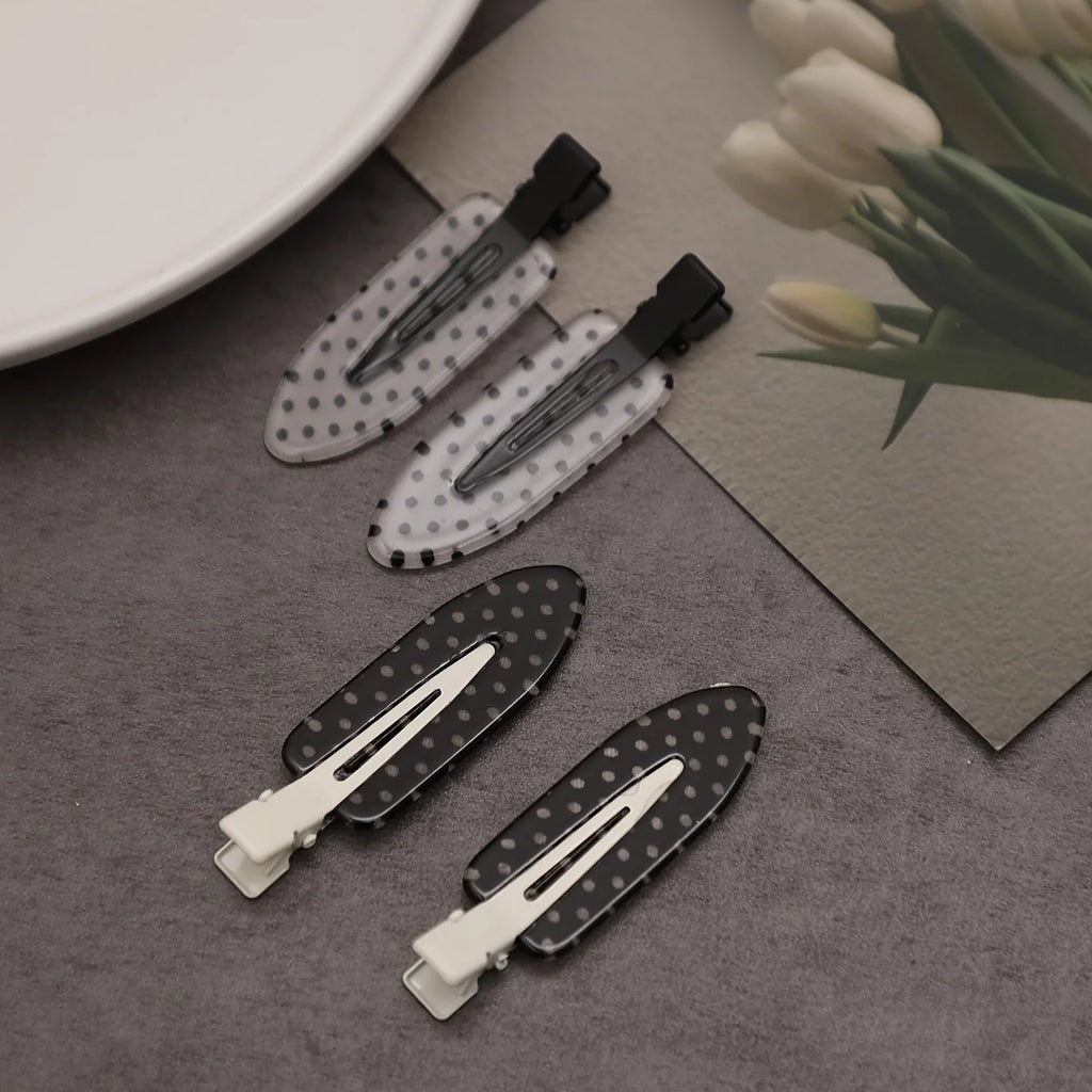 4-Piece Acrylic Duckbill Hair Clip Set