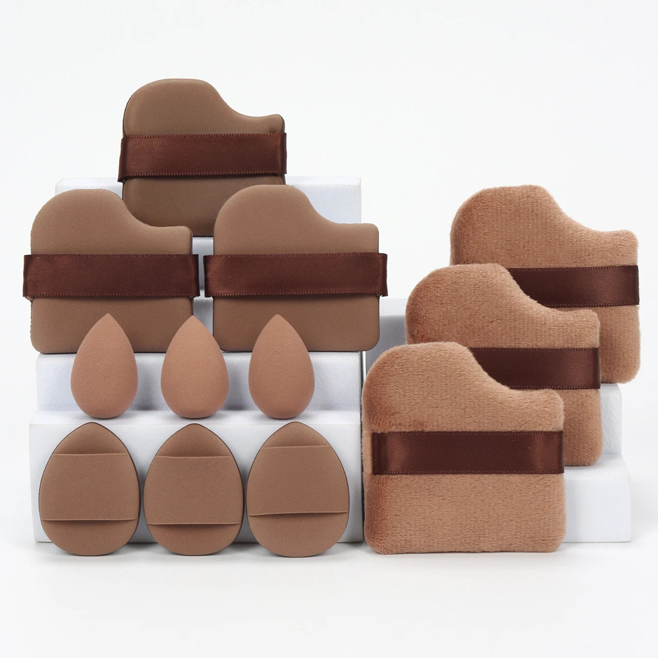 12-Piece Makeup Sponge & Powder Puff Set